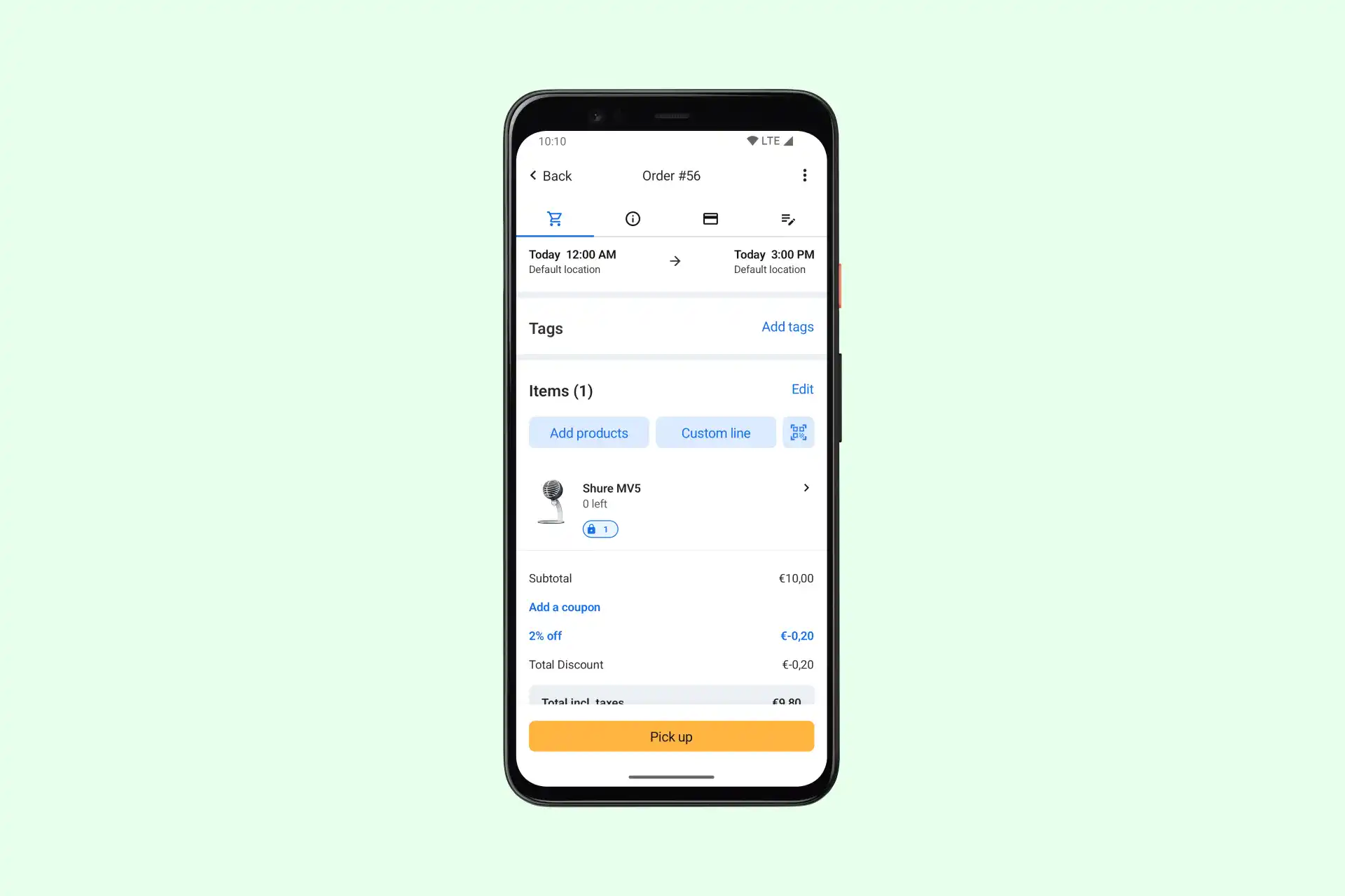 android-bestellingen