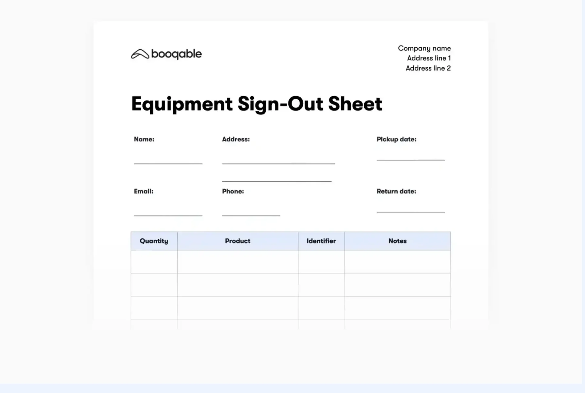The Equipment Sign-Out Sheet: What to Include in Your Checkout Form