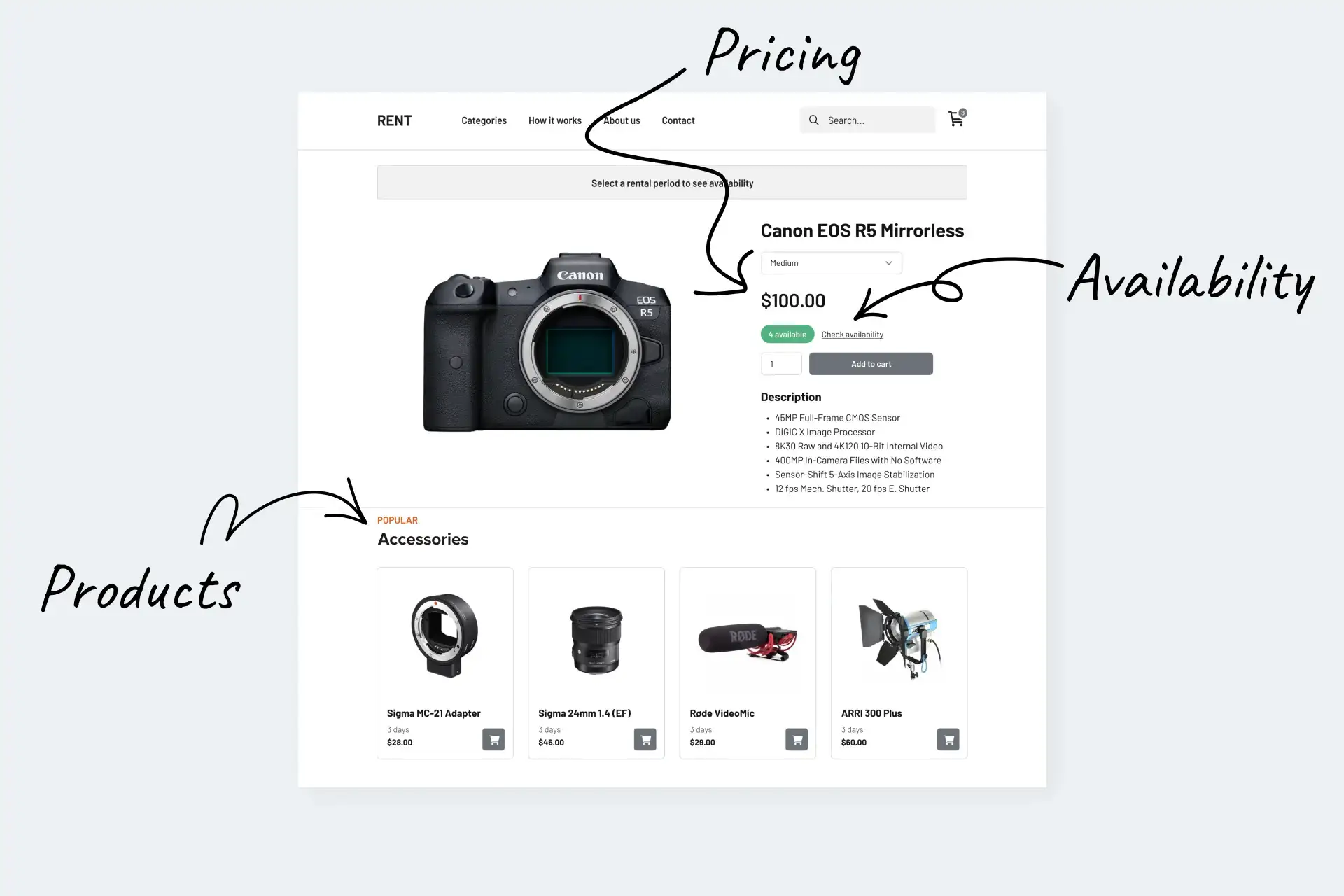 3 poderosas funcionalidades de reserva direta para sítios Web de aluguer de equipamento
