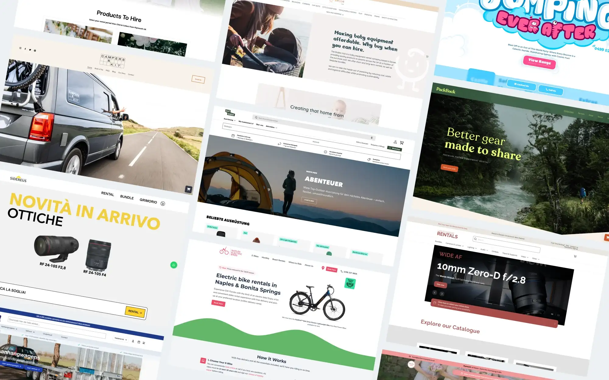 24 exemplos de sites de aluguer (e o que os torna excelentes)