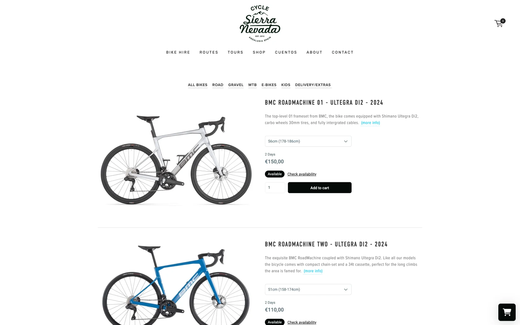 rental-website-cycle-sierra-nevada