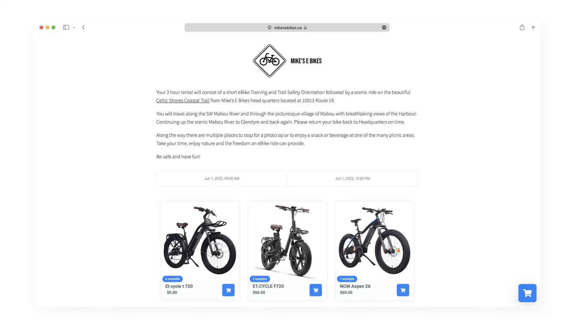 mikes-ebikes-booking