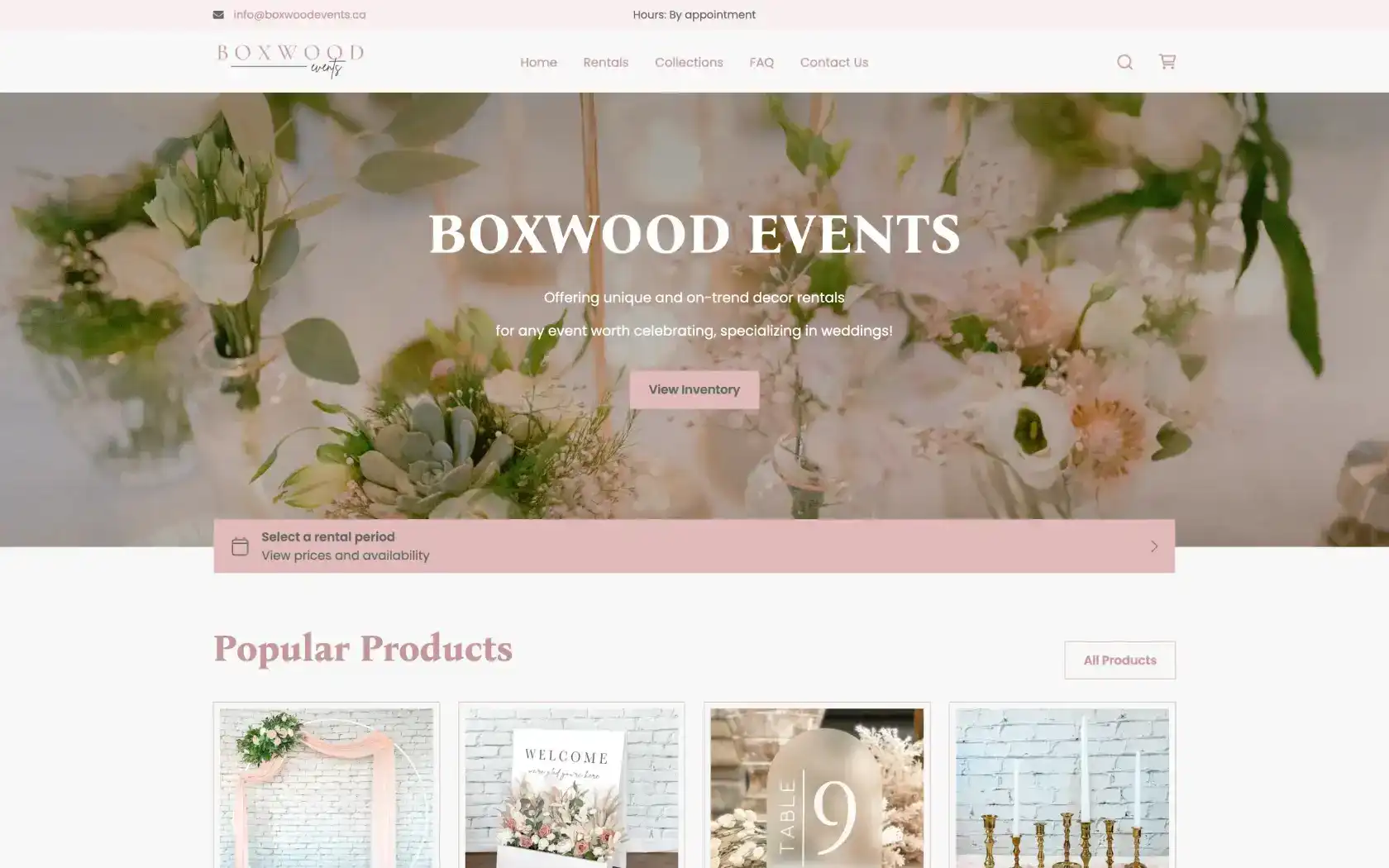 Boxwood Events