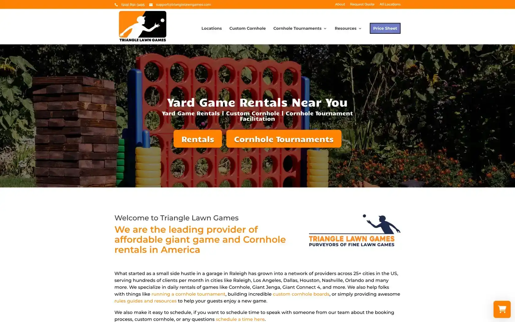 Triangle Lawn Games
