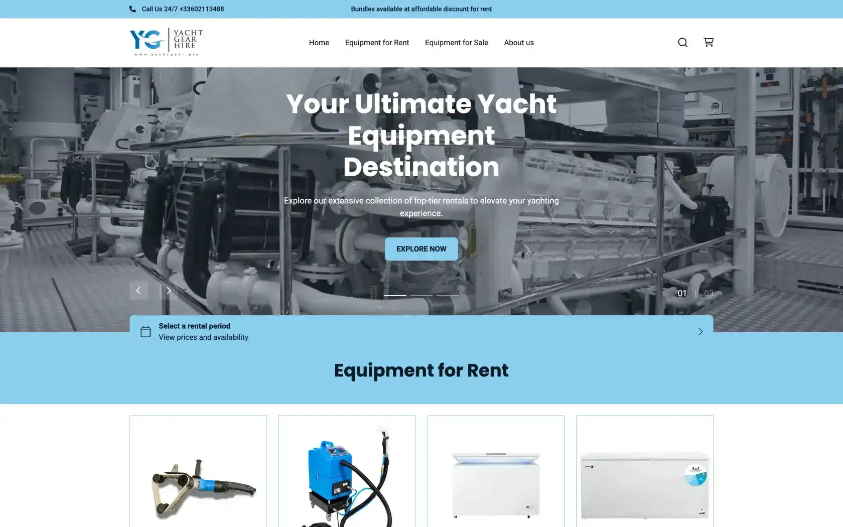Yacht Gear Hire