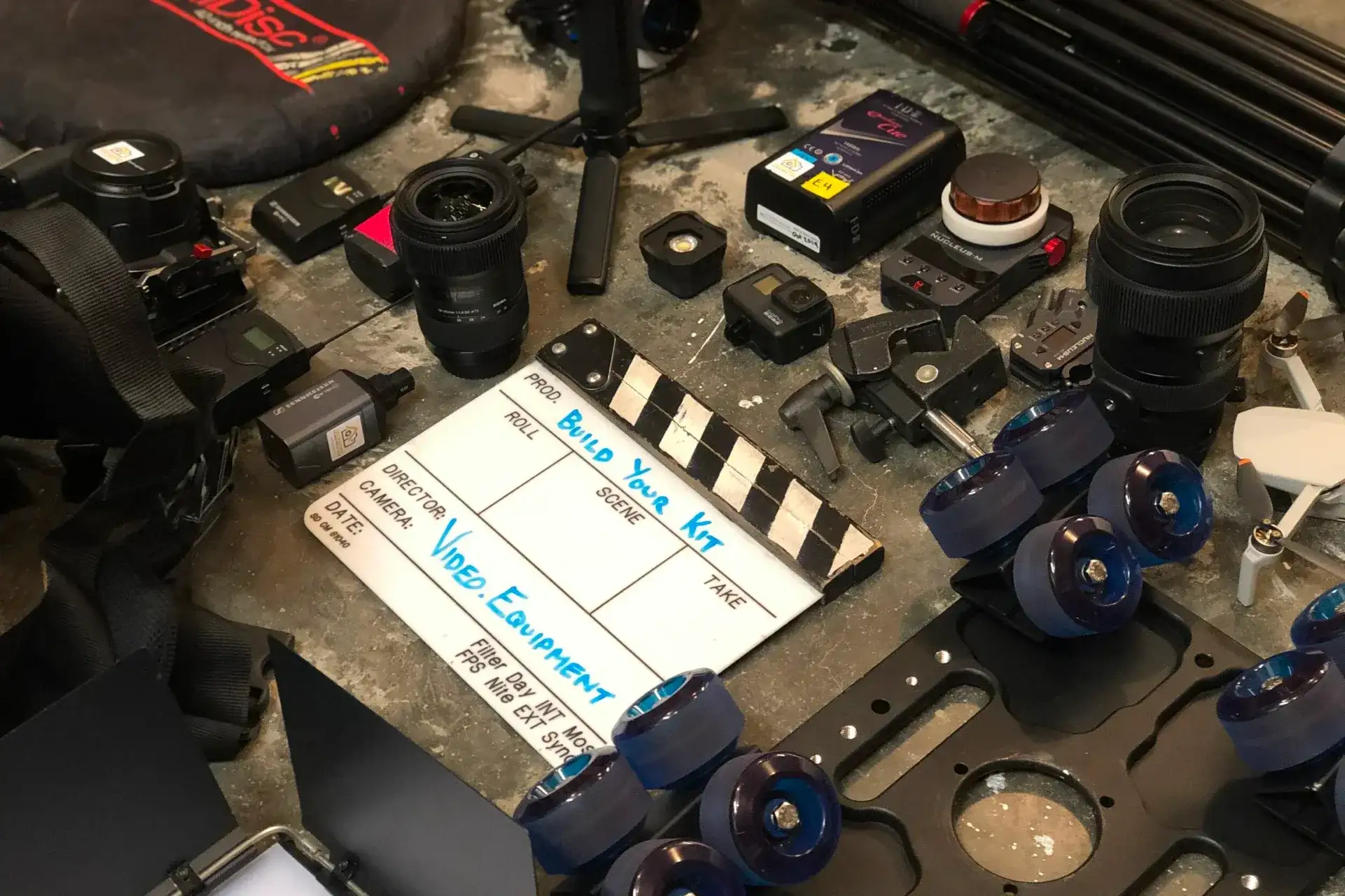 Ein-Mann-Vermietungsbetrieb mit Video.Equipment und Booqable
