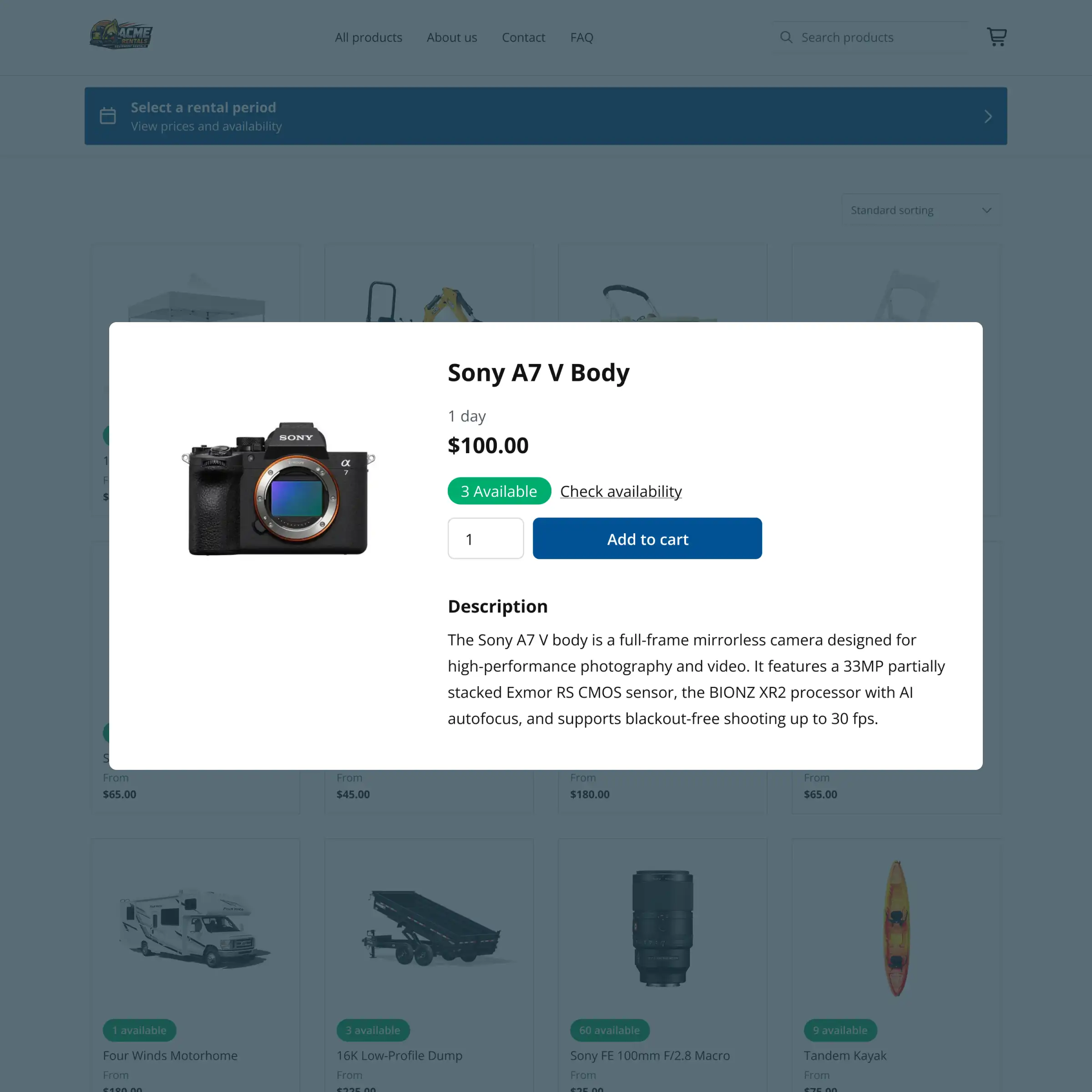 Add real-time availability to a Wix rental website with Booqable