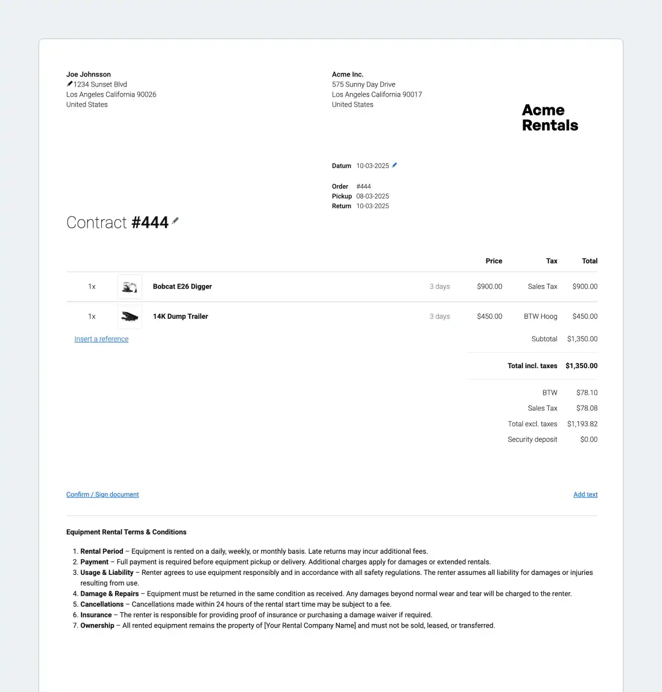 Automatic document generation