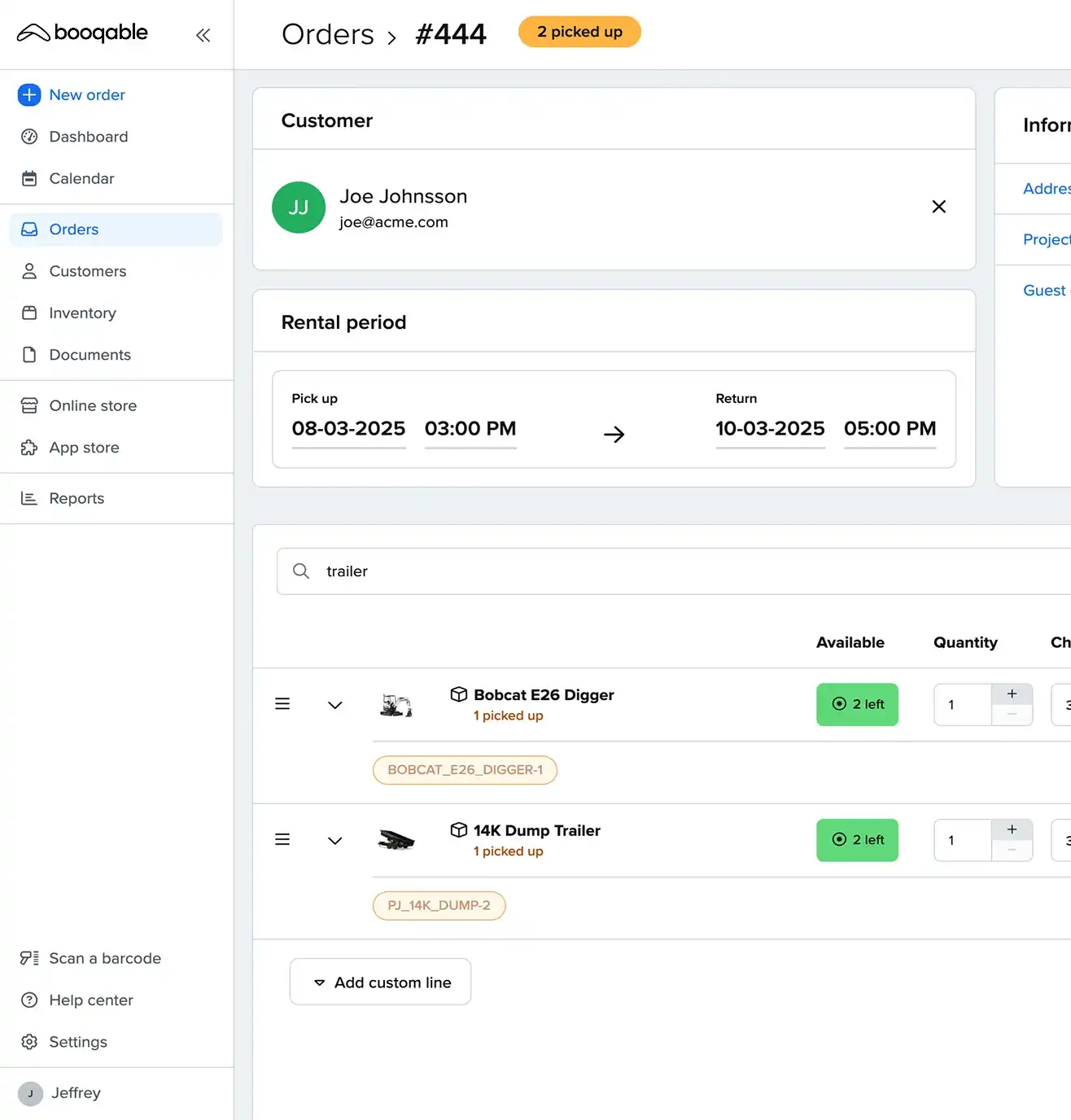 Smart equipment scheduling