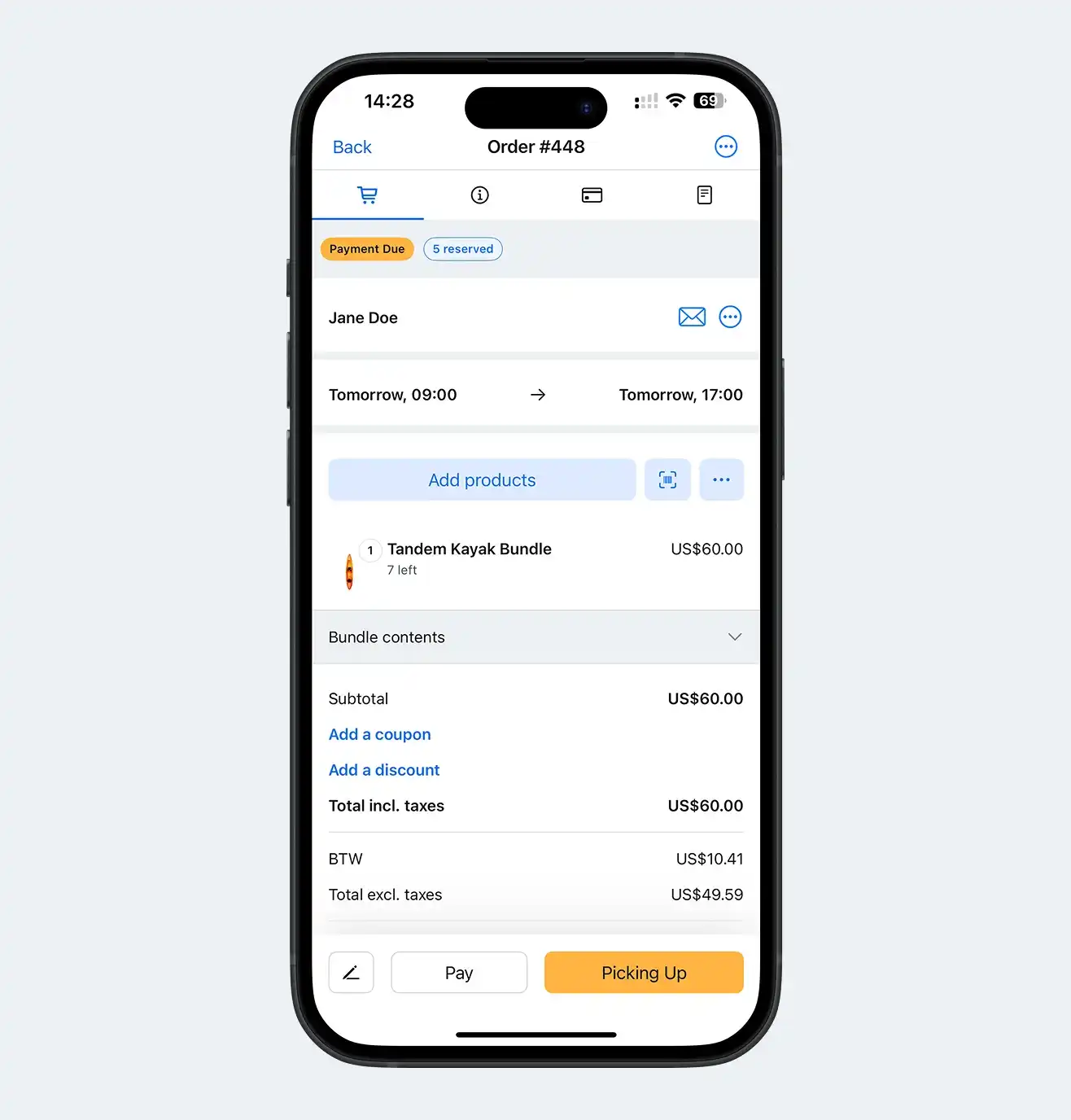 Mobile check-in & check-out