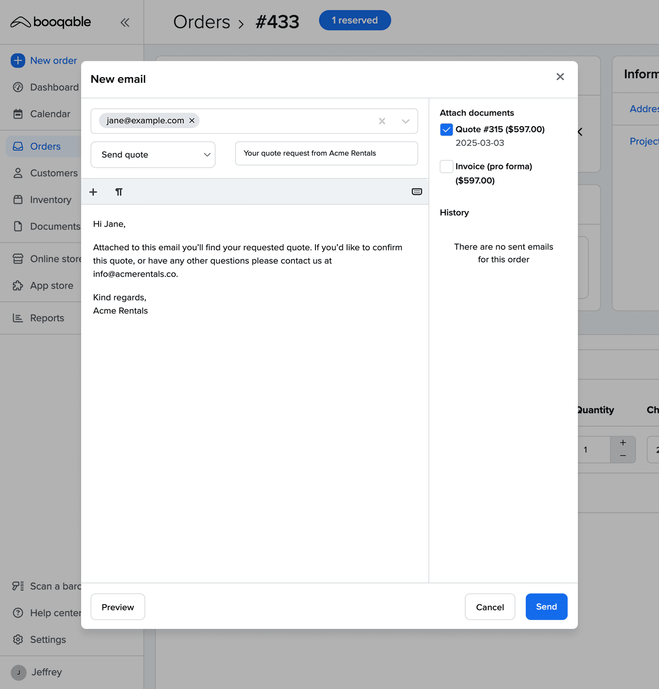 Automatische documenten en e-mails