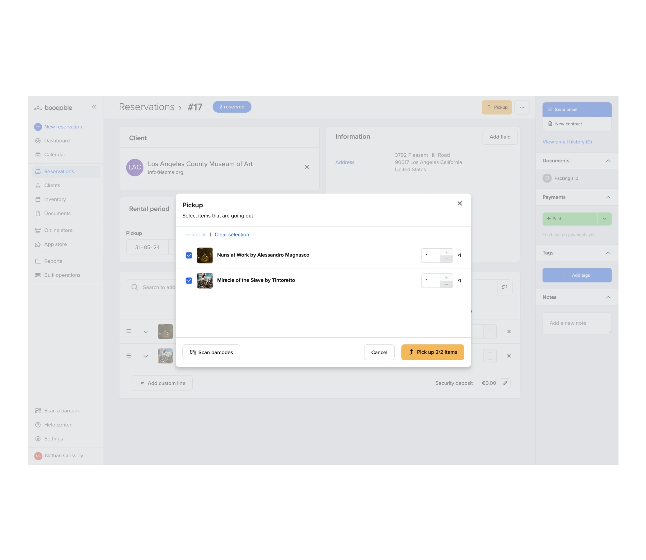 Unisversity rental software inventory management