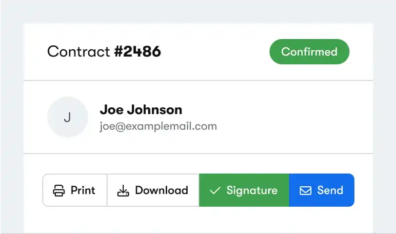 Create, send, and sign