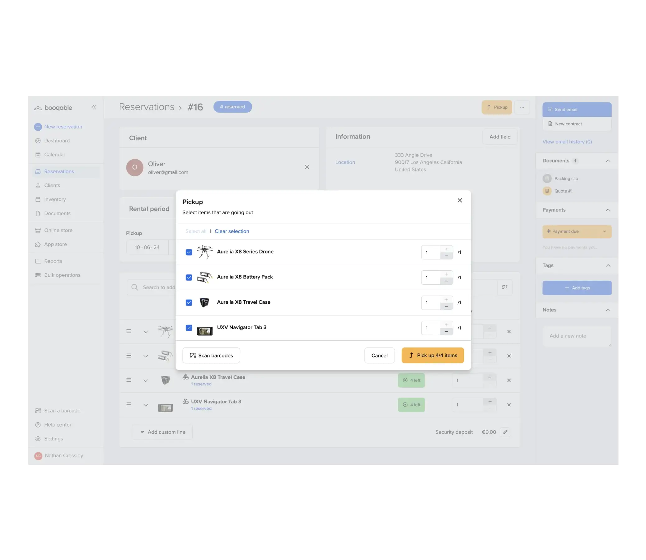 Unisversity rental software inventory management