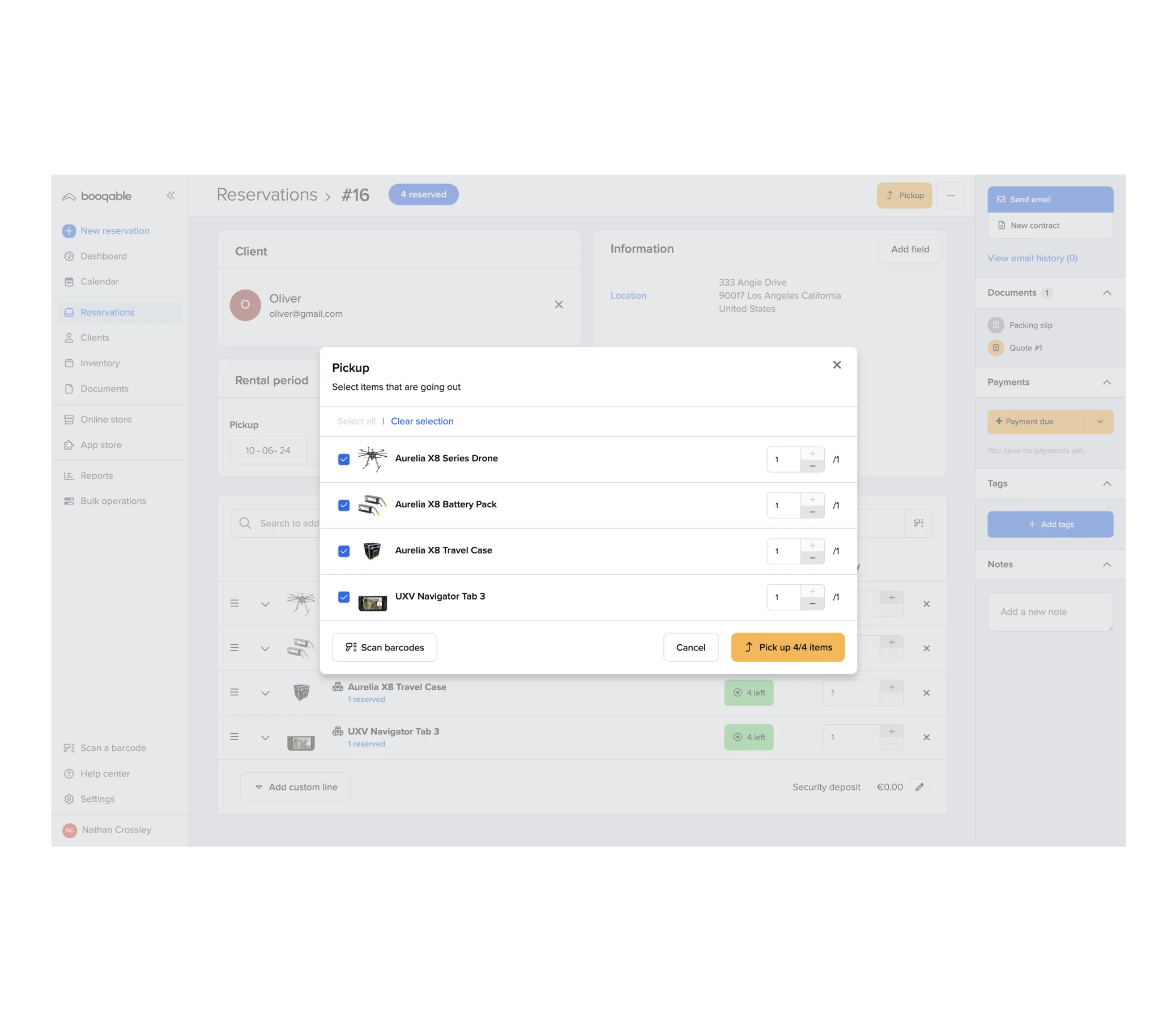 Unisversity rental software inventory management