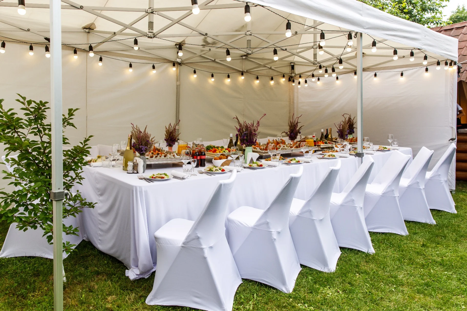 20×20 Tent, Tables & Chairs Party Package