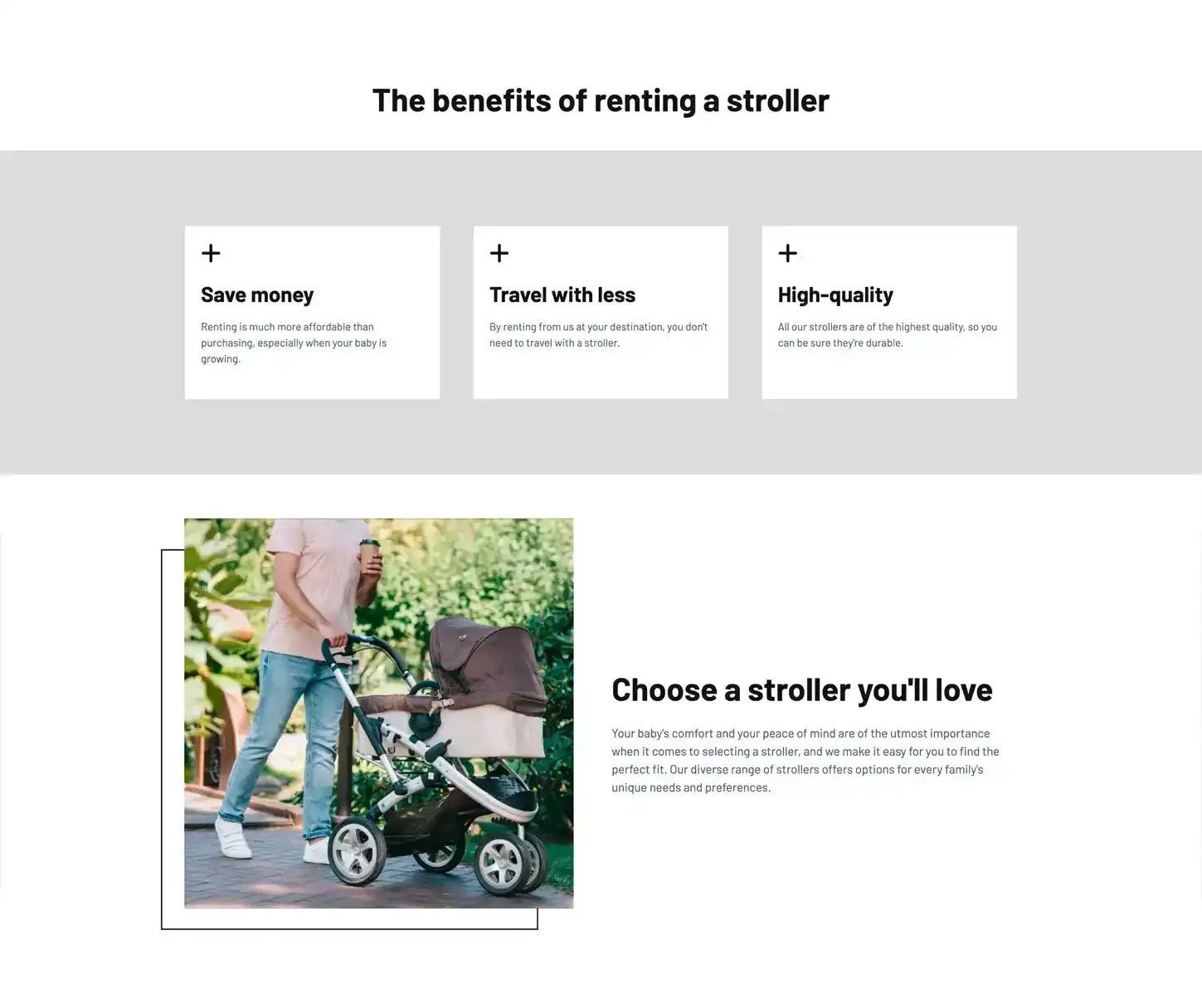 Around Theme - Stroller Rental Website Template