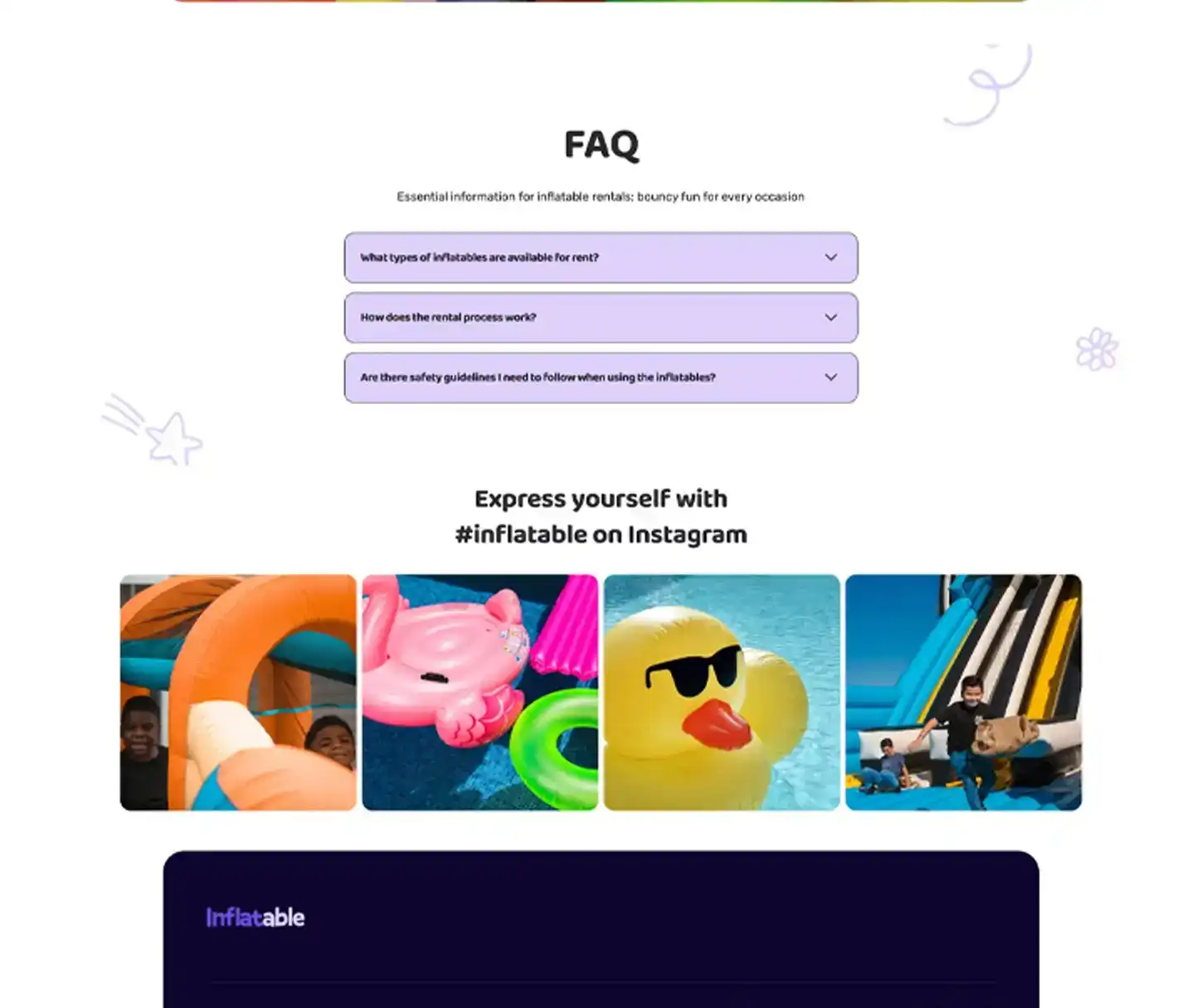 Bounce Theme - Inflatable Rental Website Template