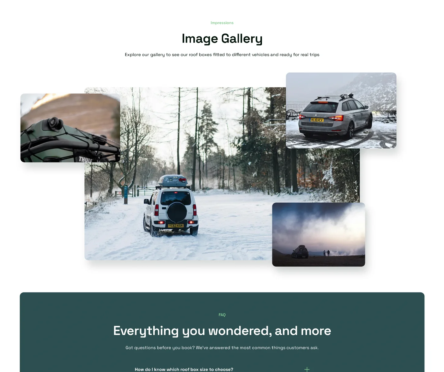 Cargo Theme - Roof Box Rental Website Template