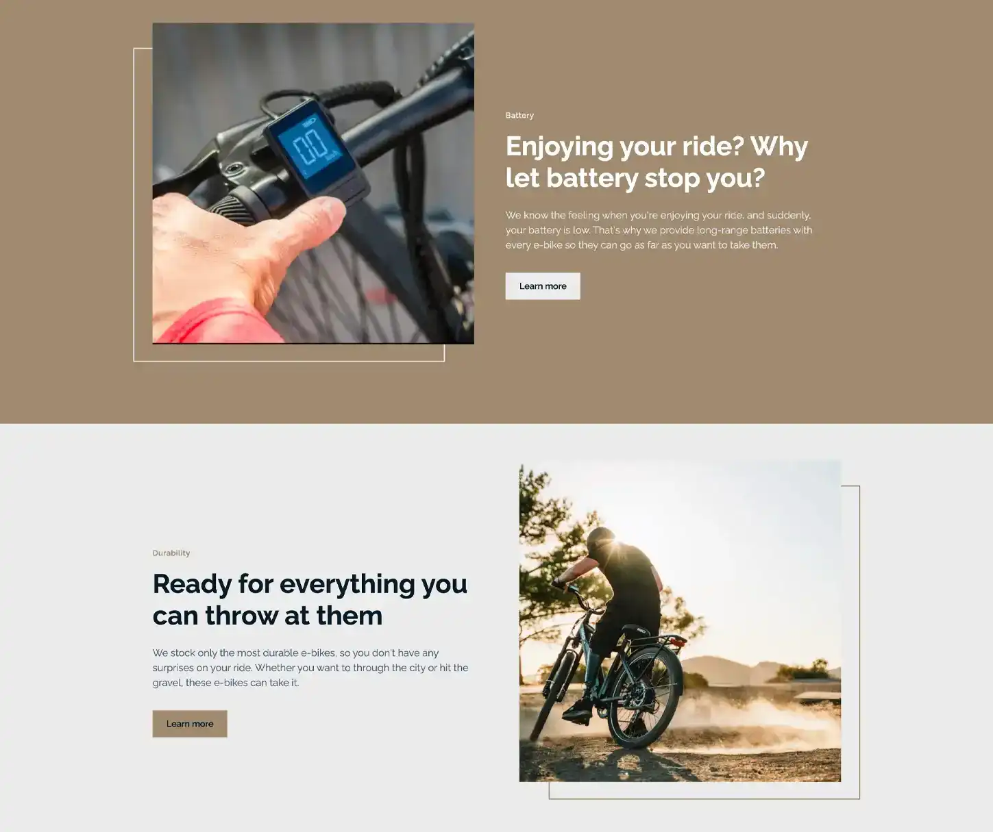 Charge Theme - e-Bike Rental Website Template