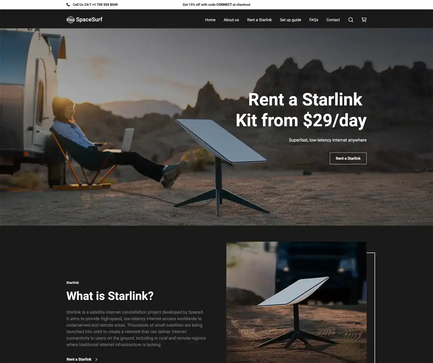Connect Theme - Technology Rental Website Template