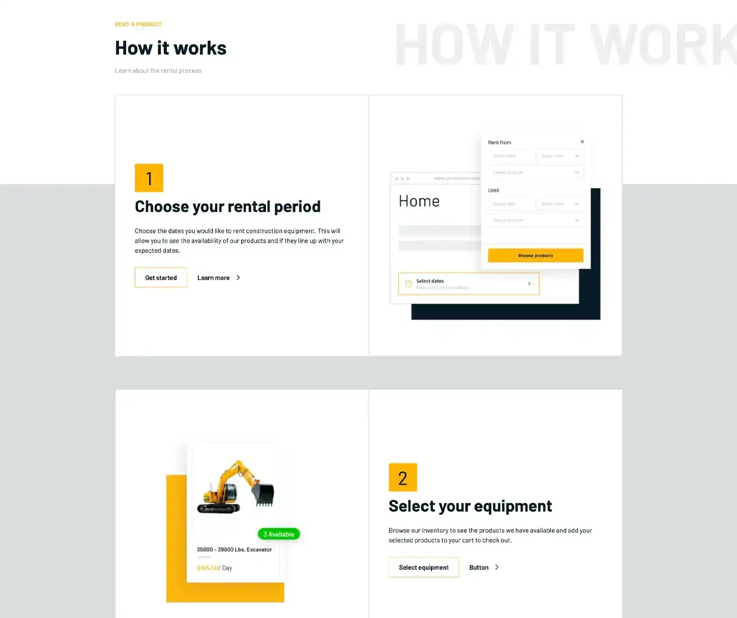 Construct Theme - Bauverleih Website Vorlage