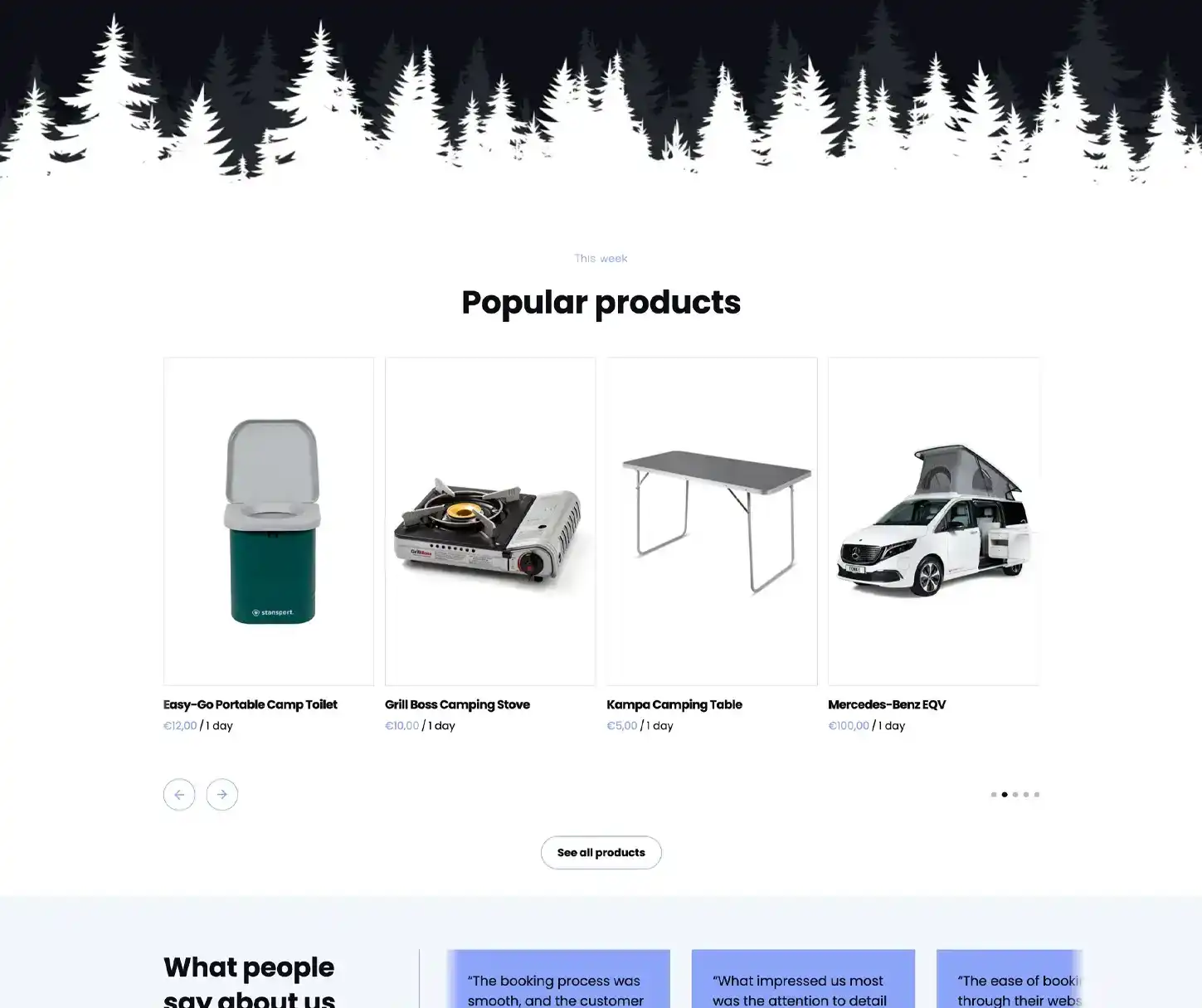 Thème Explore - Modèle de site Web pour la location de camping-cars