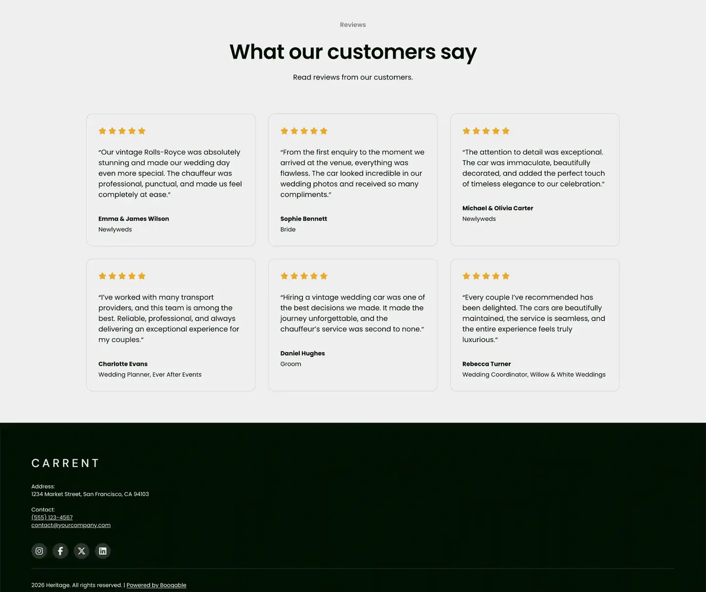 Heritage Theme - Vintage Car Rental Website Template