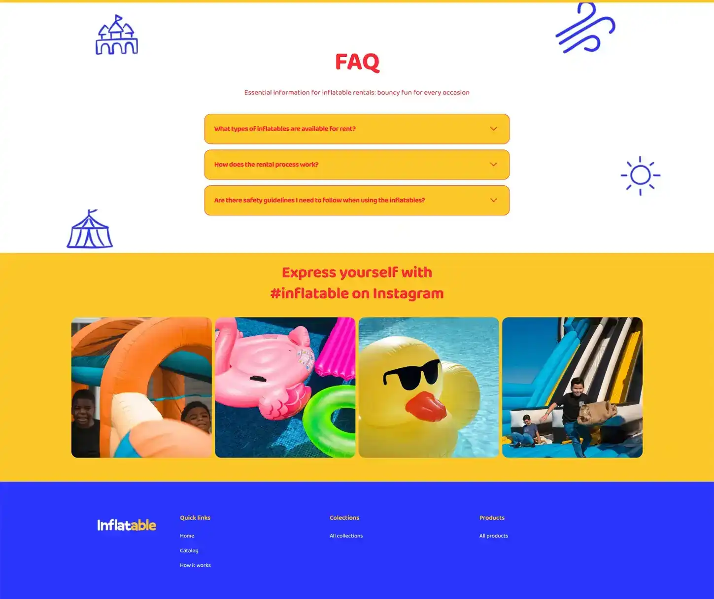 Play Theme - Inflatable Rental Website Template