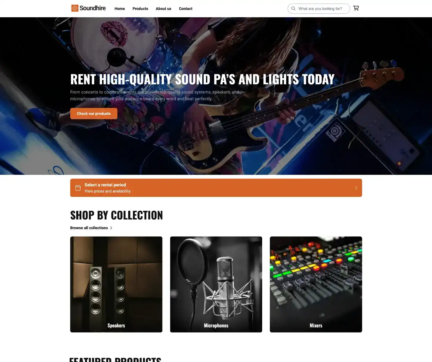 Reverb Theme - Sound Equipment Rental Website Template