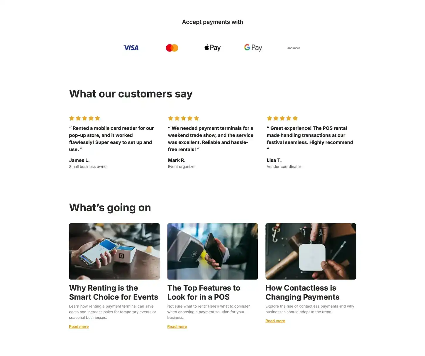 Summit Theme - Payment Terminal Rental Website Template