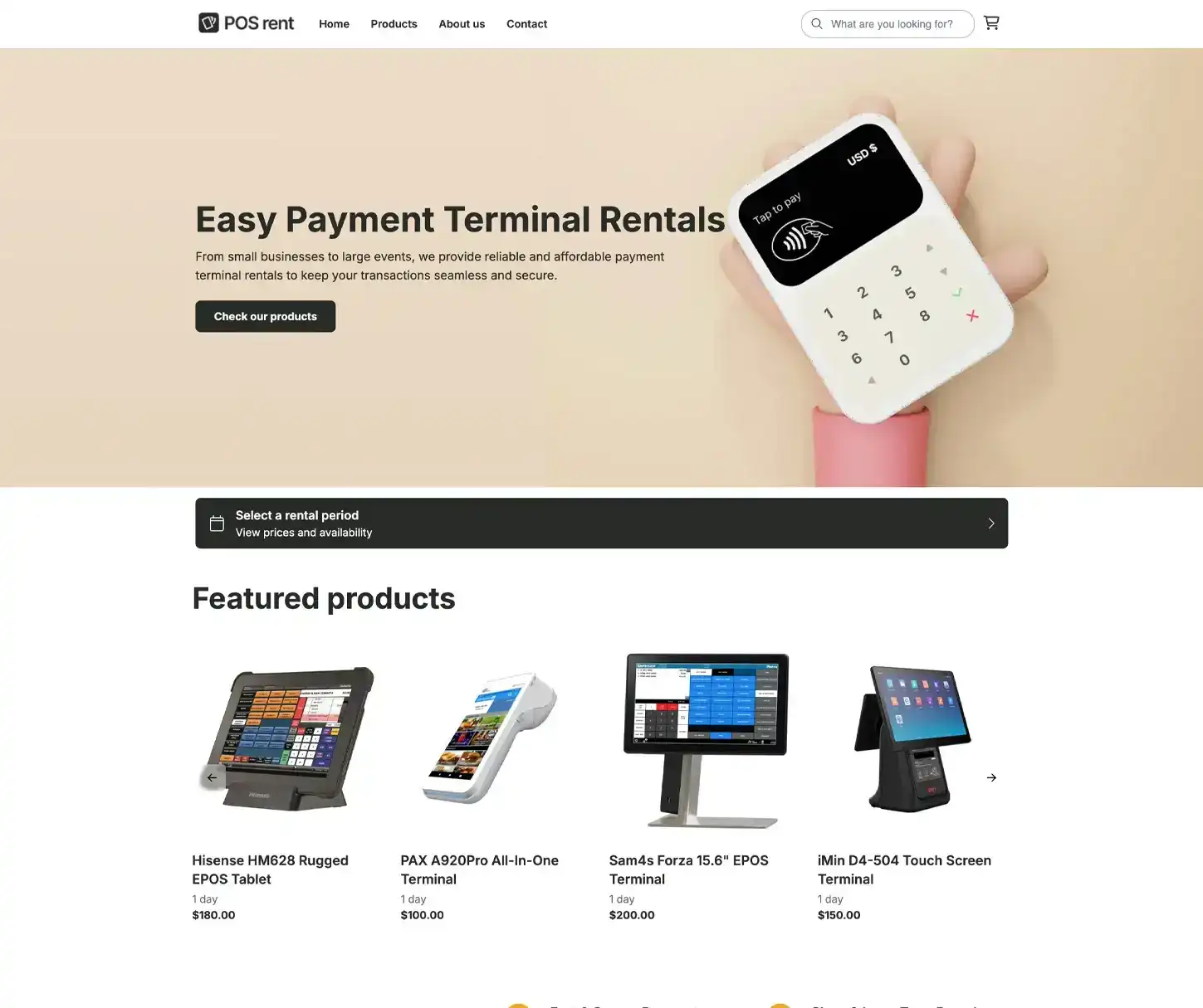 Summit Theme - Payment Terminal Rental Website Template