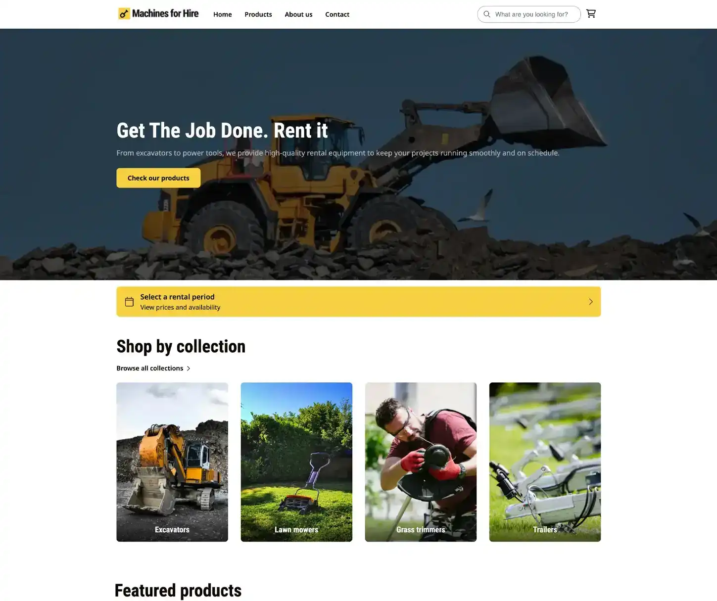 Torque Theme - Plantilla de sitio web de alquiler de maquinaria