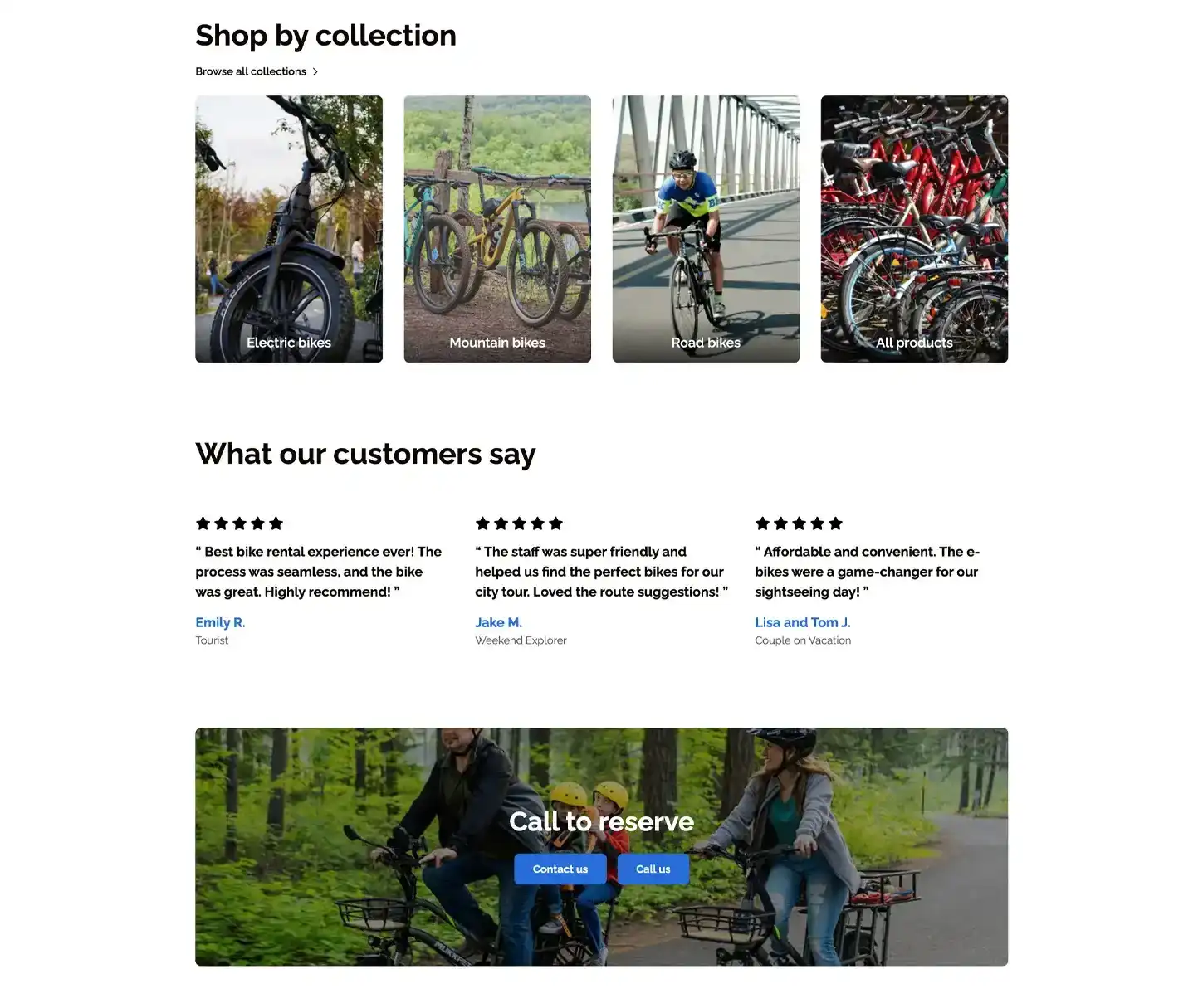 Velo Theme - Bike Rental Website Template