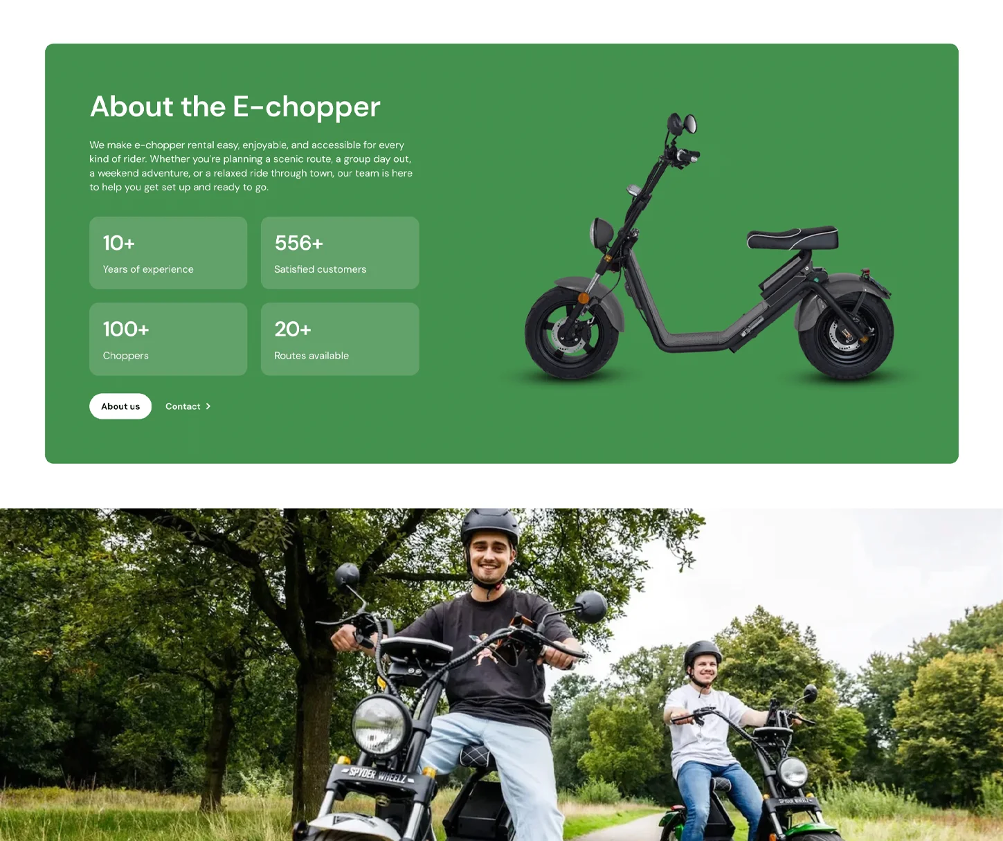 Volt Theme - E-Scooter Rental Website Template