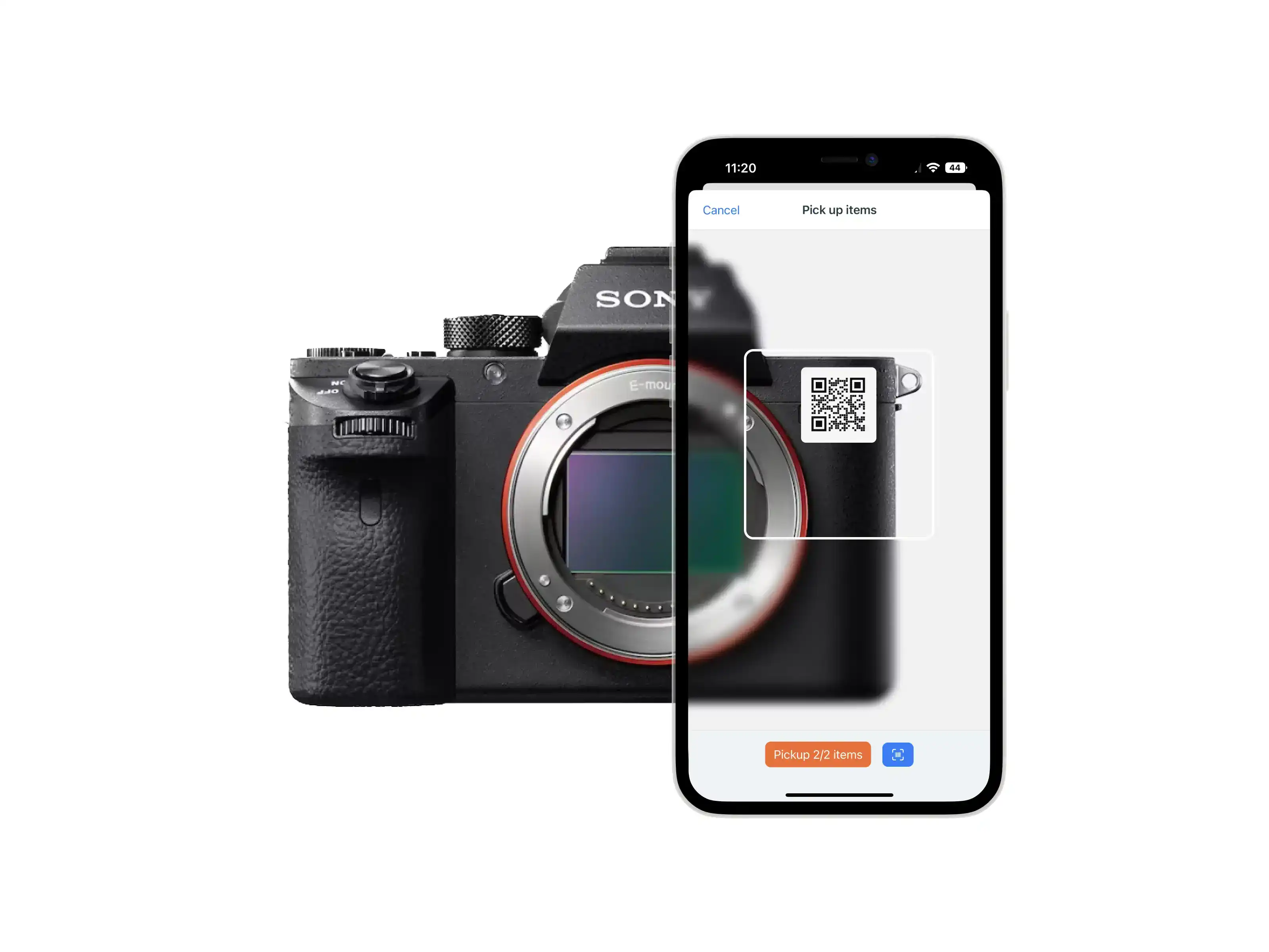 Barcode scanning screenshot