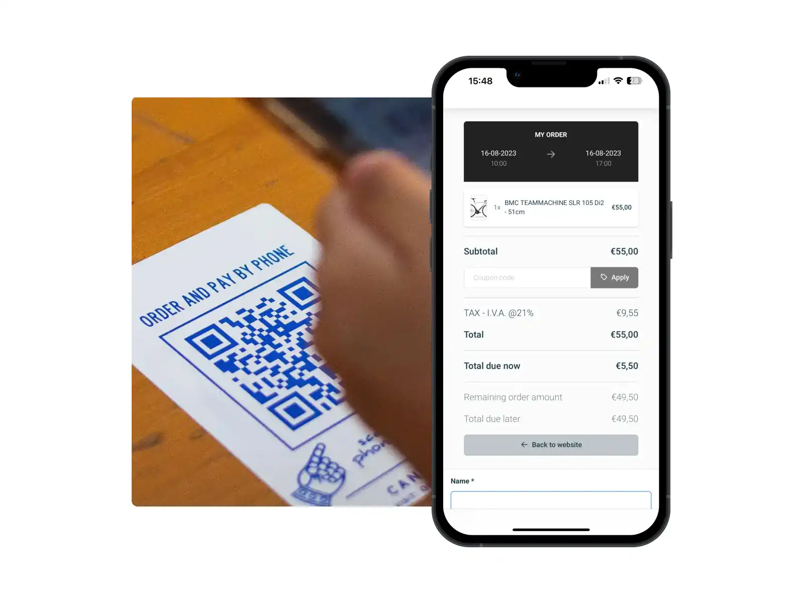 Self service screenshot