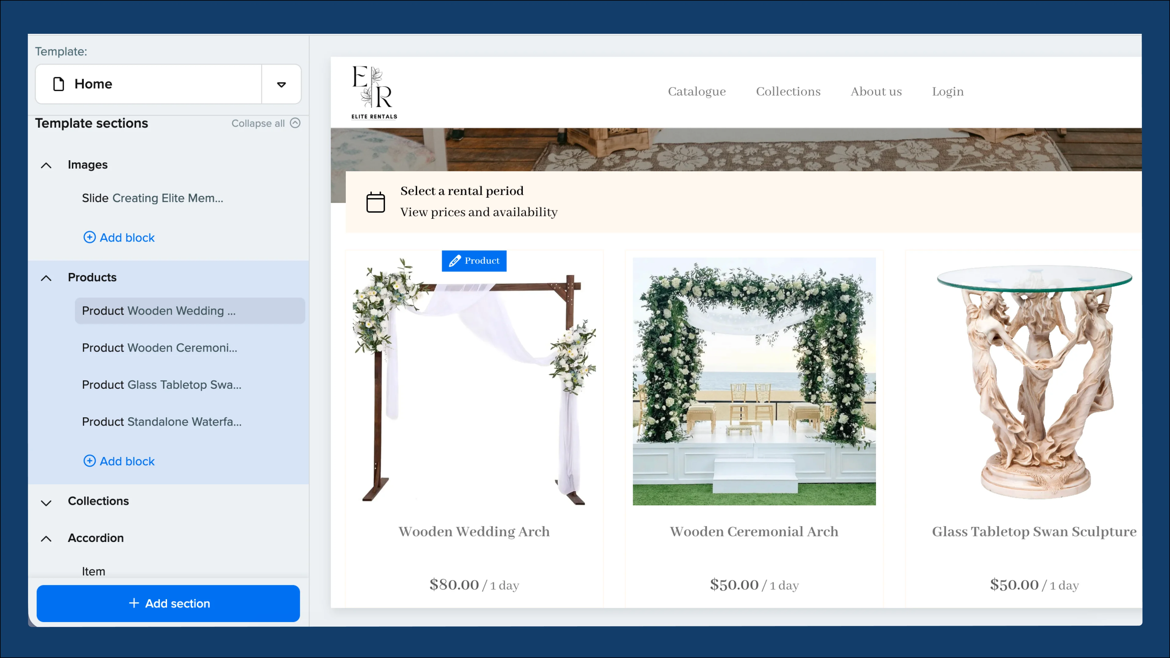 Woche 52 2025: Schnellere Abschnittsbearbeitung mit dem Website Builder