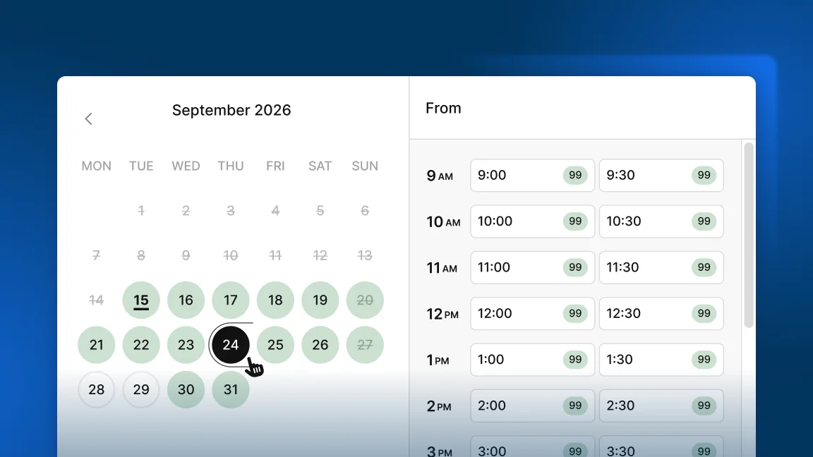 What's New: Two-column layout for the time picker
